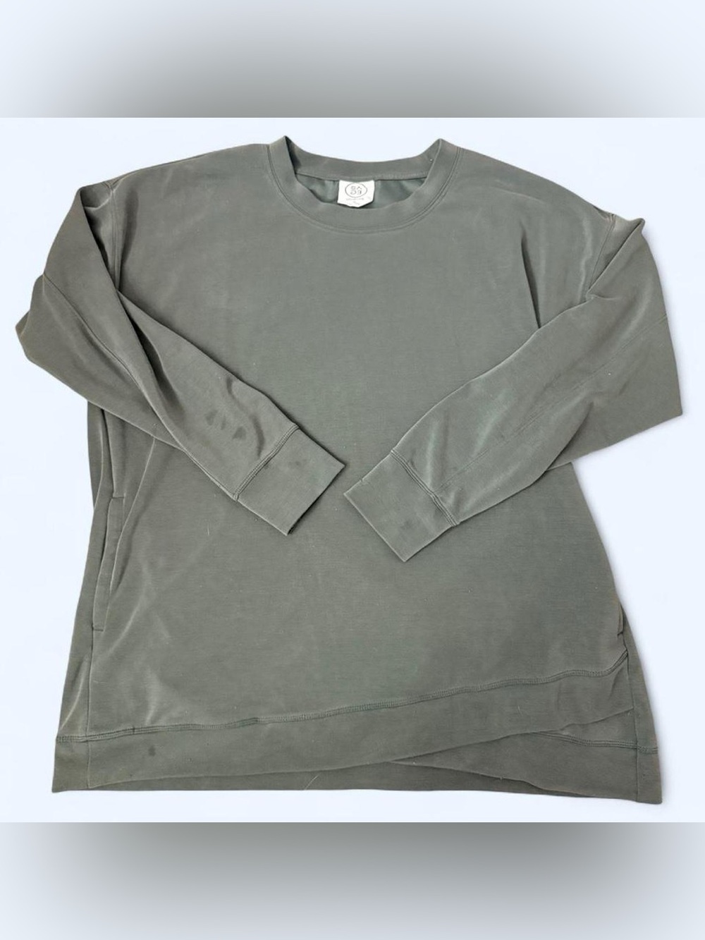 Egg Collective Olive Green Crewneck Sweatshirt